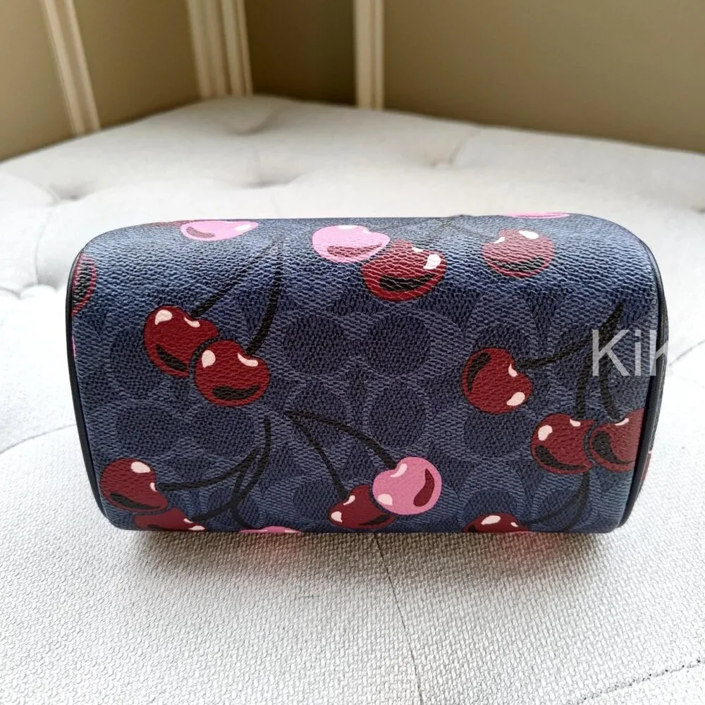 Coach Mini Rowan Crossbody Bag In Signature Canvas With Cherry Print CY741 - Picture 10 of 17